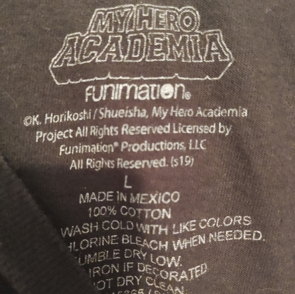 My Hero Academia shirt awesome graphic tee manga series animation Large anime - Picture 2 of 3